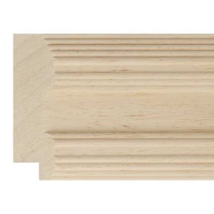 68x20mm Raw Obeche Step Moulding