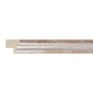 15x15mm Ivory & Gold Scoop Moulding