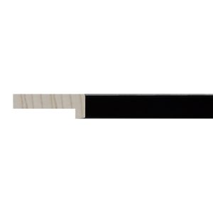 12x21mm Gloss Black Monochrome Box Moulding