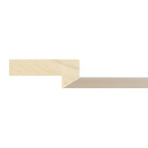 19x35mm Gloss White Monochrome Bevel Moulding