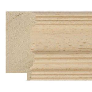 75x33mm Raw Obeche Step Moulding