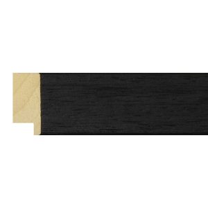 30x13mm Black Ashford Flat Moulding