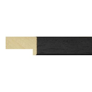 20x33mm Black Ashford Flat Moulding