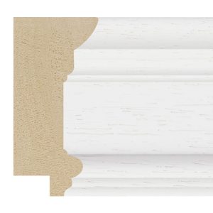 84x40mm White Casterbridge Step Moulding