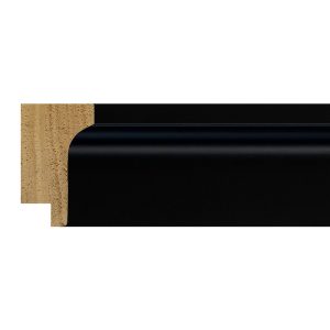 37x22mm Matt Black Scoop Moulding