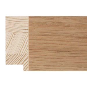 63x20mm Oak Veneer Flat Moulding