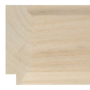 89x29mm Raw Obeche Step Moulding