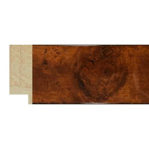 40x14mm Gloss Walnut Veneer Flat Moulding