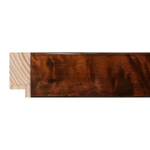 30x14mm Gloss Walnut Veneer Flat Moulding