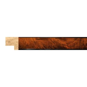 15x14mm Gloss Walnut Veneer Flat Moulding