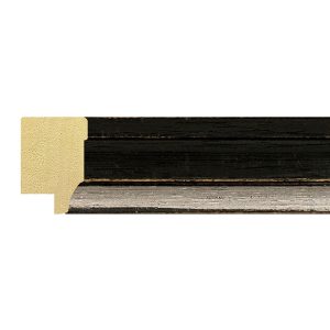 29x20mm Black/Silver Lip Burnham Step Moulding