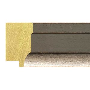 49x30mm Dark Grey/Silver Lip Burnham Step Moulding