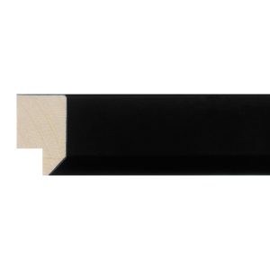 30x18mm Black Bevel Moulding