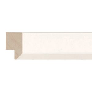 30x18mm White Bevel Moulding