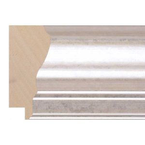65x29mm Silver Scoop Moulding