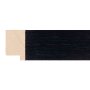 34x22mm Black Flat Moulding