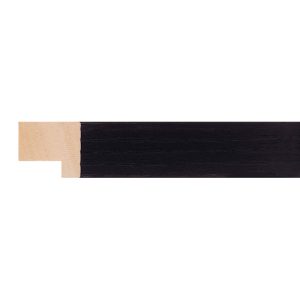 18x20mm Black Flat Moulding