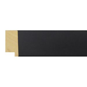 30x15mm Matt Black Lyndhurst Flat Moulding