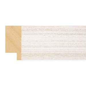 40x18mm Whitewash Flat Moulding