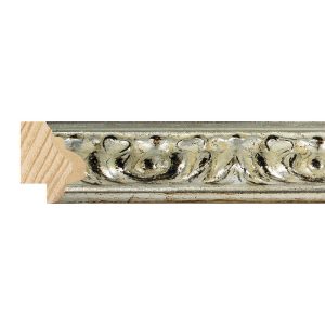 25x20mm Decorative Silver Versailles Reverse Moulding