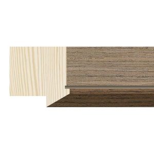 39x38mm Walnut 2-Tone Pollino Bevel Moulding