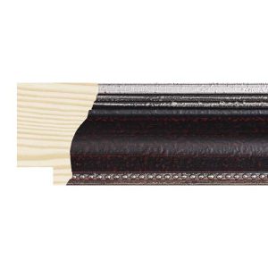 38x30mm Black & Silver Elise Scoop Moulding