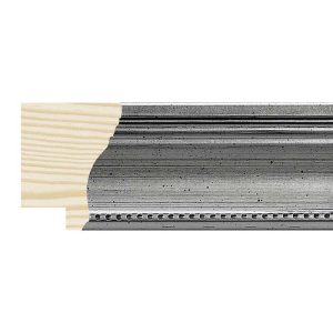 38x30mm Silver Elise Scoop Moulding