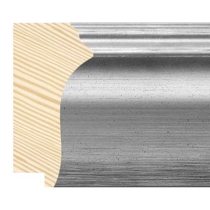78x38mm Silver LUXE Seville Scoop Moulding