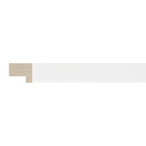 13x16mm White Flat Moulding