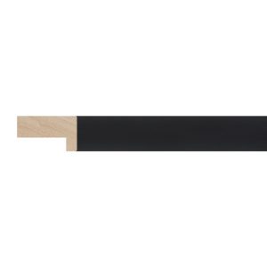 13x22mm Black Flat Moulding