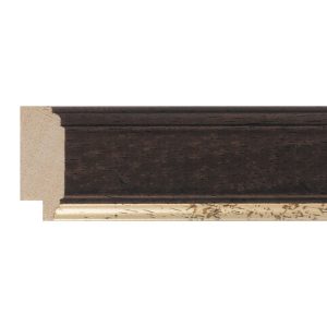 35x14mm Walnut & Gold Step Moulding