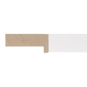 19x45mm White Flat Moulding