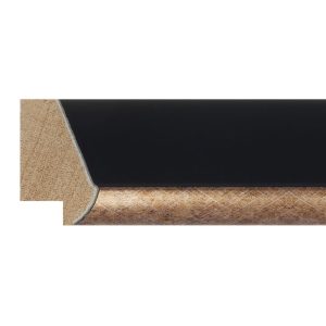 38x23mm Black & Gold Reverse Moulding