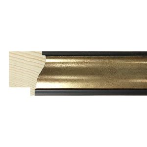 30x25mm Gold/Black Lip Aquila Scoop Moulding