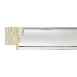 30x25mm White Aquila Scoop Moulding