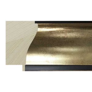 54x35mm Gold/Black Lip Aquila Scoop Moulding