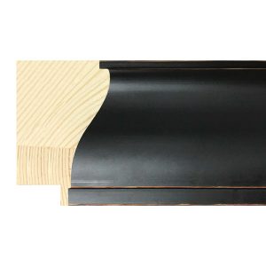 54x35mm Black Aquila Scoop Moulding
