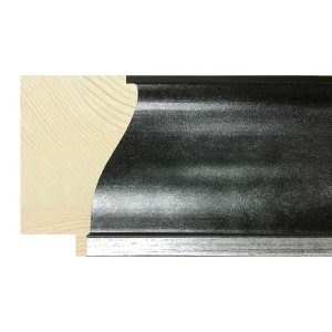 54x35mm Charcoal/Silver Lip Aquila Scoop Moulding