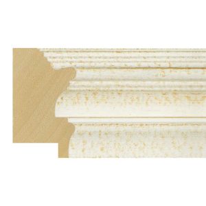 53x30mm White Scoop Moulding