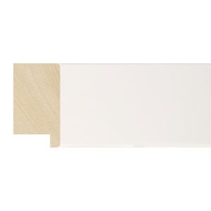 40x20mm White Flat Moulding