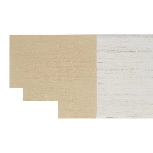 55x60mm Rustic White Flat Moulding