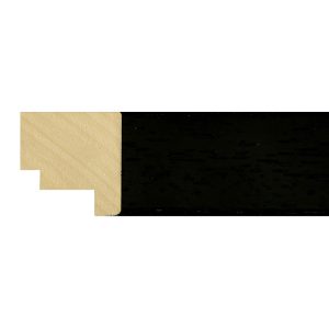 32x30mm Black Flat Moulding