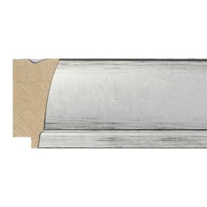 43x23mm Silver Cremona Scoop Moulding
