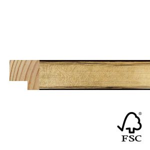 20x20mm Champagne Linear Cube Moulding FSC