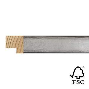 20x20mm Silver Linear Cube Moulding FSC