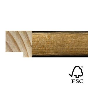 30x30mm Bronze Linear Cube Moulding FSC