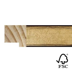 30x30mm Champagne Linear Cube Moulding FSC