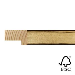 20x30mm Champagne Linear Flat Moulding FSC