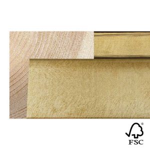 57x55mm Champagne Linear L-shape Moulding FSC