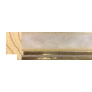 30x20mm Ivory/Pewter Lip LUXE Athens Flat Moulding